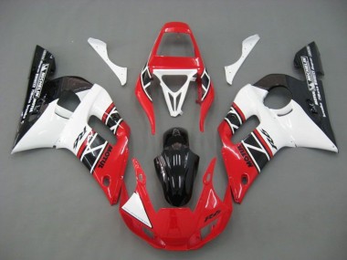 Carena Moto Yamaha YZF R6 1998-2002 - Bianco Rosso Nero Lucido Fabbrica