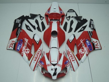 Carena Moto Honda CBR1000RR 2004-2005 - Bianco Rosso Blu Nero Fiamm Ficc 7 Fabbrica