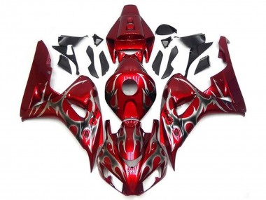 Carena Moto Honda CBR1000RR 2006-2007 - Rosso Argento Tribal Fabbrica