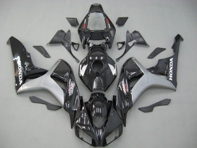 Carena Moto Honda CBR1000RR 2006-2007 - Argento Nero Lucido