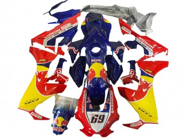 Carena Moto Honda CBR1000RR 2017-2023 - Blu Giallo Red Bull Hayden Fabbrica