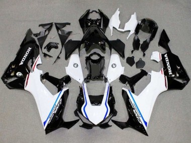 Carena Moto Honda CBR1000RR 2017-2023 - Bianco Blu Nero Lucido Banda Fabbrica
