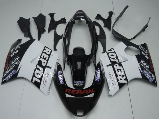 Carena Moto Honda CBR1100XX Blackbird 1996-2007 - Nero Lucido Bianco Rosso Repsol