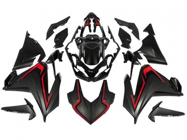 Carena Moto Honda CBR500R 2019-2021 - Nero Opaco Rosso