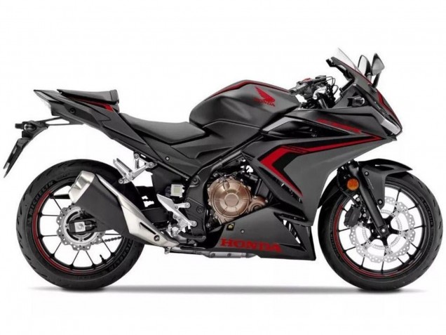 Carena Moto Honda CBR500R 2019-2021 - Nero Opaco Rosso Nero