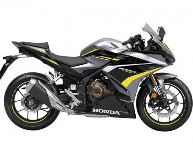 Carena Moto Honda CBR500R 2019-2021 - Argento Nero Lucido Giallo