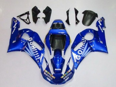 Carena Moto Yamaha YZF R6 1998-2002 - Blu Bianco Go Motul Fabbrica