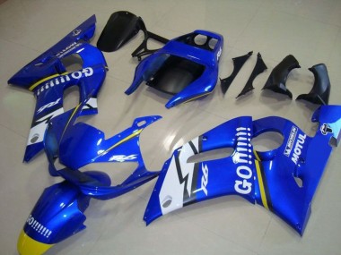 Carena Moto Yamaha YZF R6 1998-2002 - Blu Bianco Giallo Go Motul Fabbrica