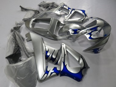 Carena Moto Honda CBR900RR 929 2000-2001 - Argento Blu Tribal Fabbrica