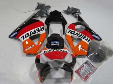 Carena Moto Honda CBR900RR 954 2002-2003 - Arancia Bianco Rosso Nero Lucido Repsol Fabbrica