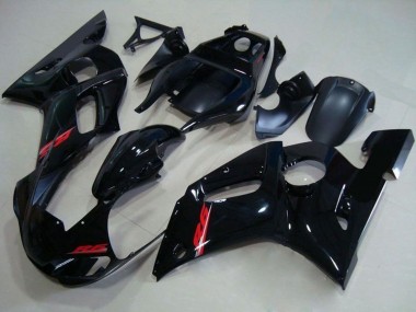Carena Moto Yamaha YZF R6 1998-2002 - Nero Lucido Rosso Decal Fabbrica