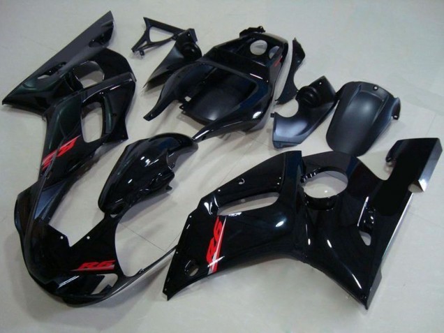 Carena Moto Yamaha YZF R6 1998-2002 - Nero Lucido Rosso Decal