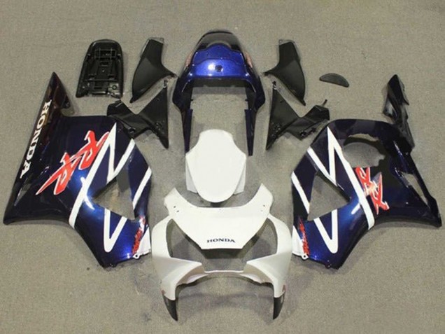 Carena Moto Honda CBR900RR 954 2002-2003 - Blu Bianco Nero Lucido
