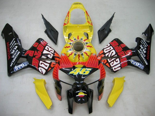 Carena Moto Honda CBR600RR 2005-2006 - Nero Giallo Rossi
