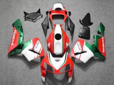 Carena Moto Honda CBR600RR 2005-2006 - Rosso Opaco Bianco Verde Fabbrica