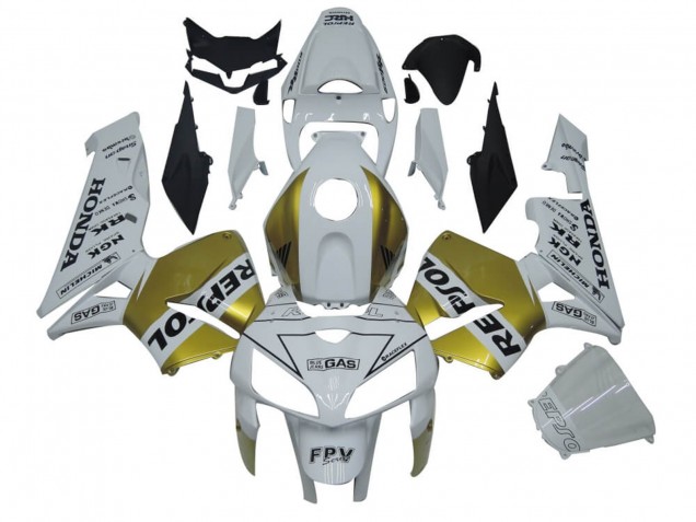 Carena Moto Honda CBR600RR 2005-2006 - Bianco Oro Repsol
