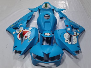 Carene Moto Honda CBR600RR 2013-2026 - Azzurro Chiaro Doraemon Fabbrica