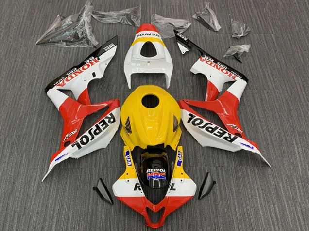 Carena Moto Honda CBR600RR 2007-2008 - Giallo Bianco Rosso Nero Lucido Repsol HRC