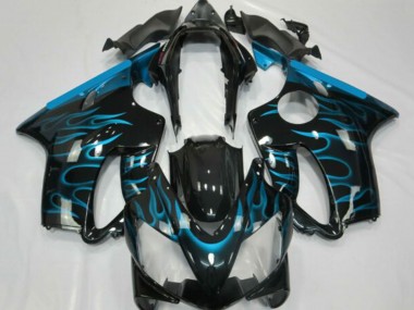 Carena Moto Honda CBR600 F4i 2001-2003 - Nero Lucido Azzurro Chiaro Fiamma Fabbrica