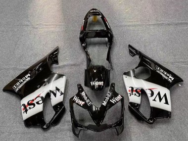 Carena Moto Honda CBR600 F4i 2001-2003 - Nero Lucido Bianco West Fabbrica