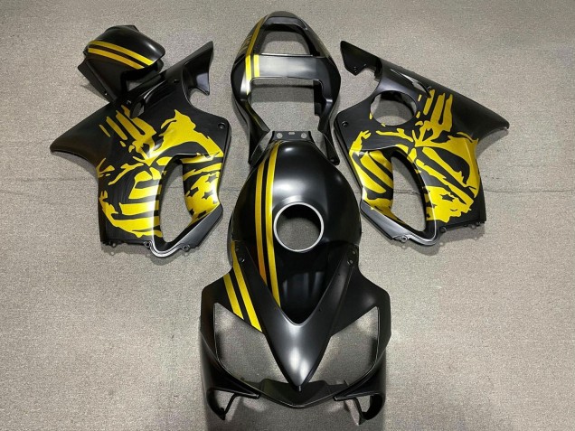 Carena Moto Honda CBR600 F4i 2001-2003 - Oro Nero Opaco Cranio