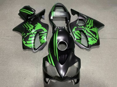 Carena Moto Honda CBR600 F4i 2001-2003 - Verde Nero Opaco Cranio Fabbrica