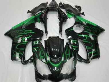 Carena Moto Honda CBR600 F4i 2004-2007 - Nero Lucido Verde Fiamma Fabbrica