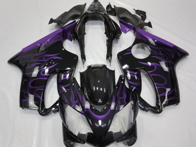 Carena Moto Honda CBR600 F4i 2004-2007 - Nero Lucido Viola Fiamma
