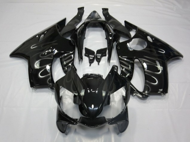 Carena Moto Honda CBR600 F4i 2004-2007 - Nero Lucido Bianco Fiamma