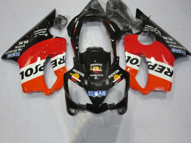 Carena Moto Honda CBR600 F4i 2004-2007 - Arancia Bianco Rosso Nero Lucido Repsol