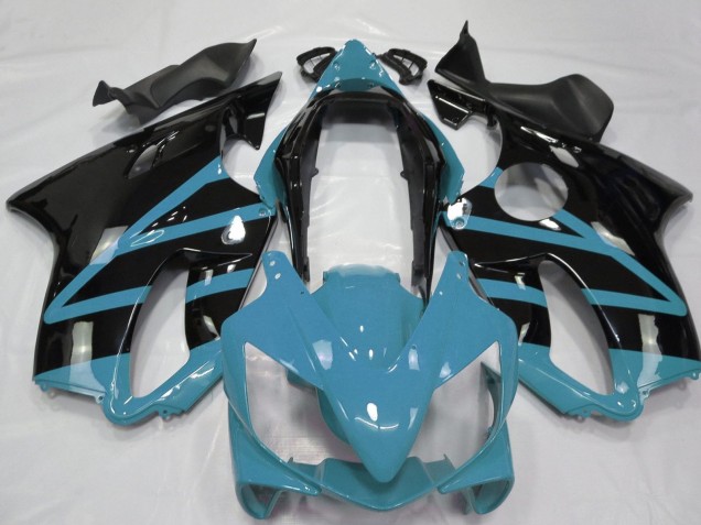Carena Moto Honda CBR600 F4i 2004-2007 - Azzurro Chiaro Nero Lucido