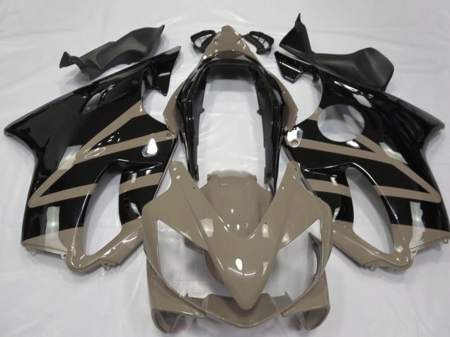 Carena Moto Honda CBR600 F4i 2004-2007 - Taupe Marrone Nero Lucido