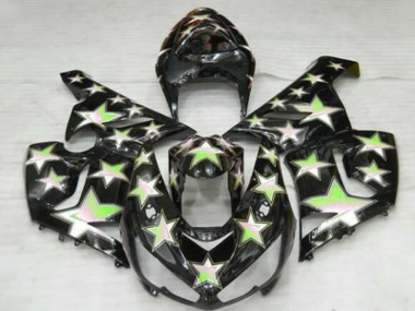 Carena Moto Kawasaki ZX6R 2005-2006 - Nero Verde Stella Fabbrica