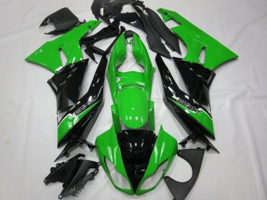 Carena Moto Kawasaki ZX6R 2009-2012 - Verde Nero Lucido Bianco Fabbrica