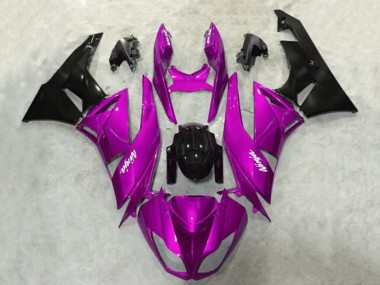 Carena Moto Kawasaki ZX6R 2009-2012 - Viola Nero Lucido Fabbrica
