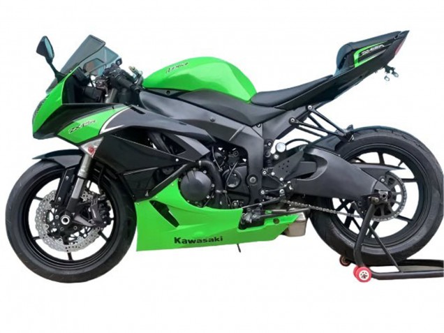 Carena Moto Kawasaki ZX6R 2009-2012 - Verde Nero Opaco