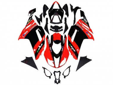 Carena Moto Kawasaki ZX6R 2013-2018 - Rosso Nero Elf Fabbrica
