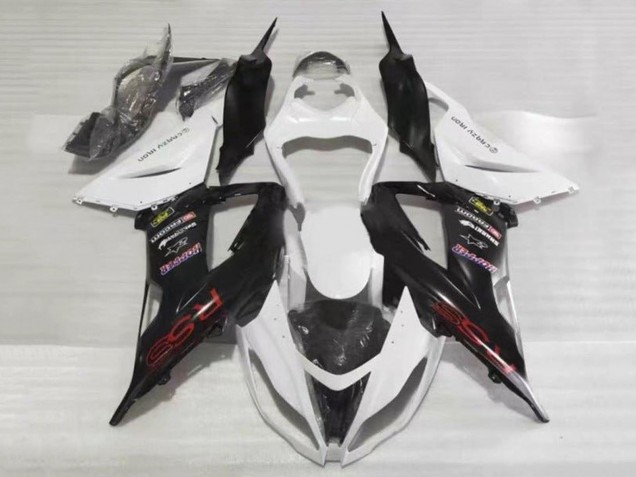 Carena Moto Kawasaki ZX6R 2013-2018 - Bianco Nero Rosso RSS