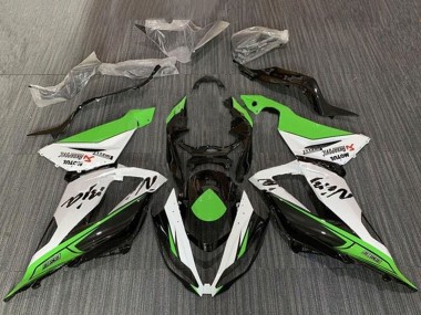 Carena Moto Kawasaki ZX6R 2013-2018 - Verde Bianco Nero Fabbrica