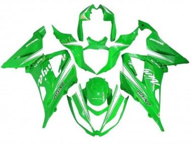 Carena Moto Kawasaki ZX6R 2013-2018 - Verde Bianco Fabbrica