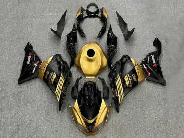 Carena Moto Kawasaki ZX6R 2013-2018 - Oro Nero Lucido Fabbrica