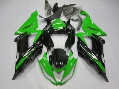 Carena Moto Kawasaki ZX6R 2013-2018 - Verde Nero Lucido Fabbrica