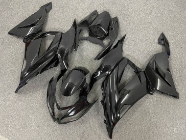 Kit Carena Moto ABS Kawasaki ZX6R 2013-2018 - Nero Lucido Nero Opaco Fabbrica