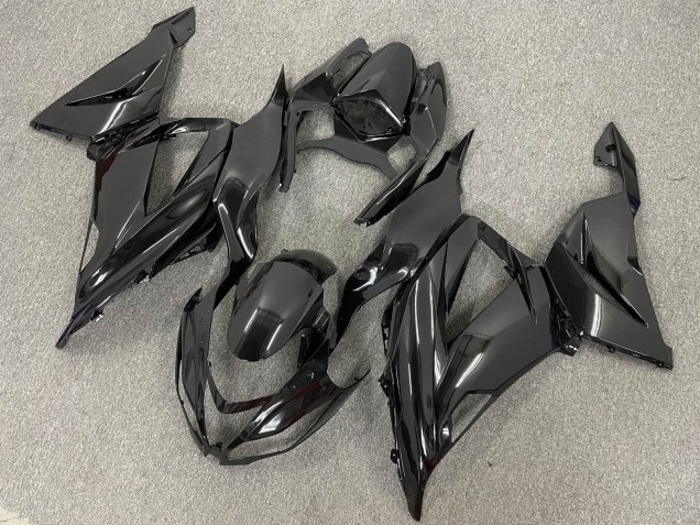 Kit Carena Moto ABS Kawasaki ZX6R 2013-2018 - Nero Lucido Nero Opaco