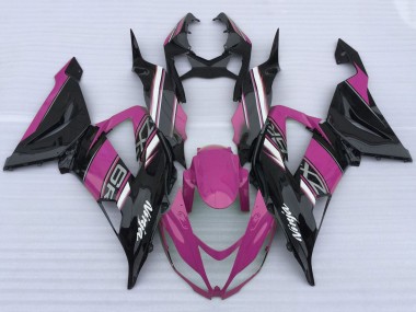 Carena Moto Kawasaki ZX6R 2013-2018 - Rosa Nero Bianco Fabbrica