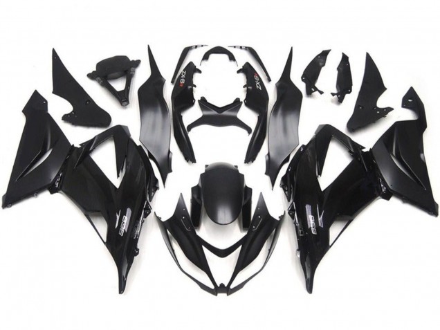 Kit Carena Moto Kawasaki ZX6R 2013-2018 - Nero Lucido Nero Opaco