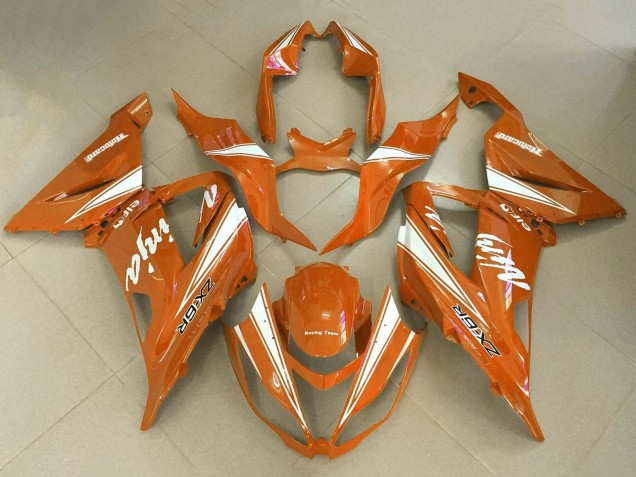Carena Moto Kawasaki ZX6R 2013-2018 - Arancia Bianco