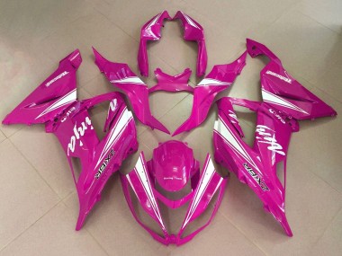 Carena Moto Kawasaki ZX6R 2013-2018 - Rosa Bianco Fabbrica