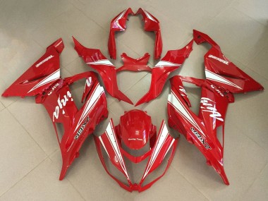 Carena Moto Kawasaki ZX6R 2013-2018 - Rosso Bianco Fabbrica