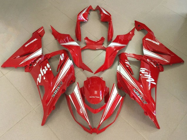 Carena Moto Kawasaki ZX6R 2013-2018 - Rosso Bianco